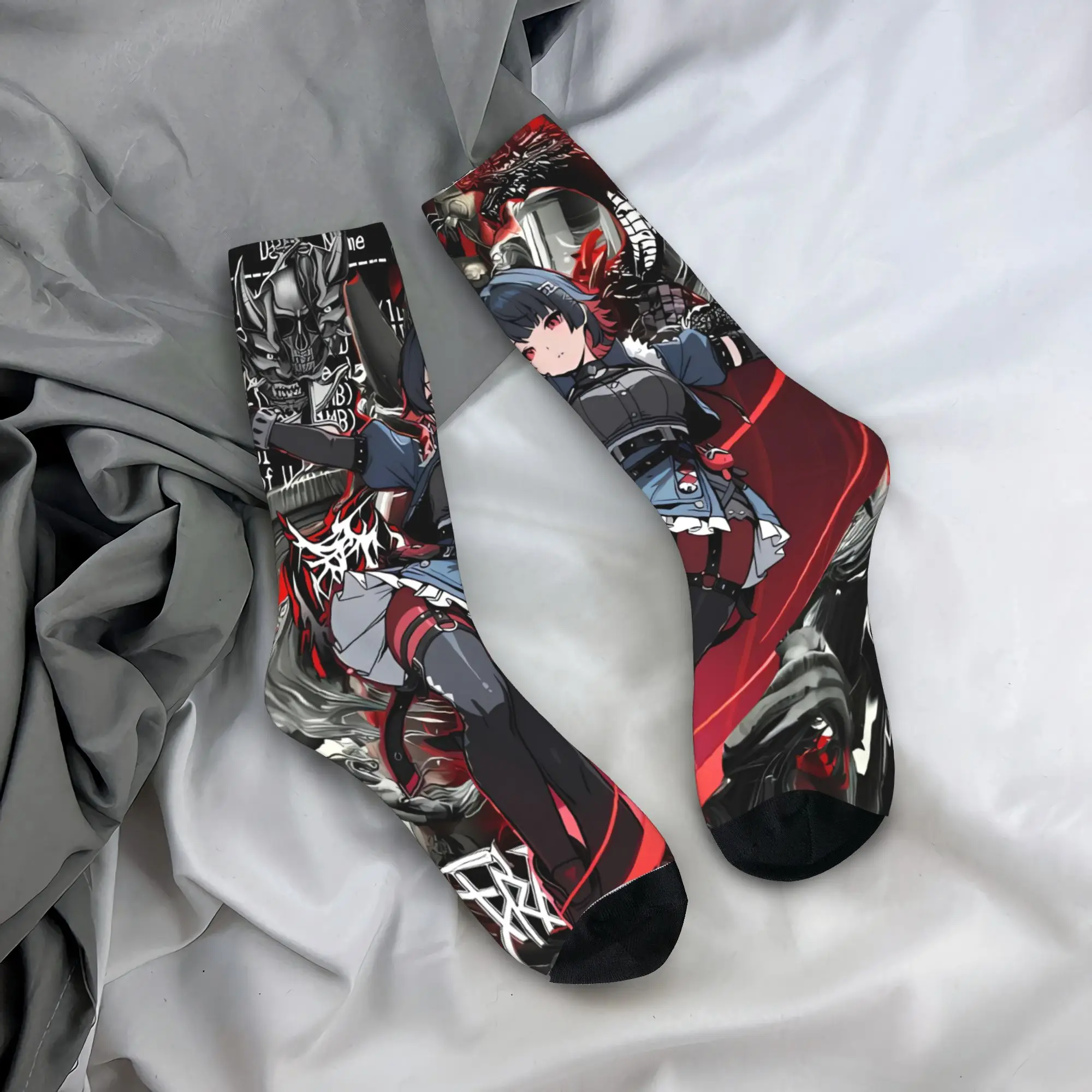 Game Zenless Zone Zero Socks  Anti Skid Stockings Adults Men Comfortable Skateboard Socks Autumn Funny Design Socks