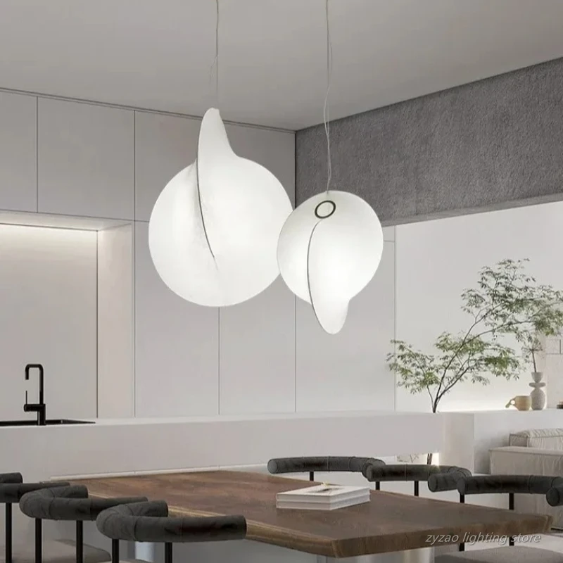 

Nordic Silk E27 Led Pendant Lustre Light Dining Living Room Bar Chandelier Luminarias Home Decor Irregular Hanging Lamp Fixtures