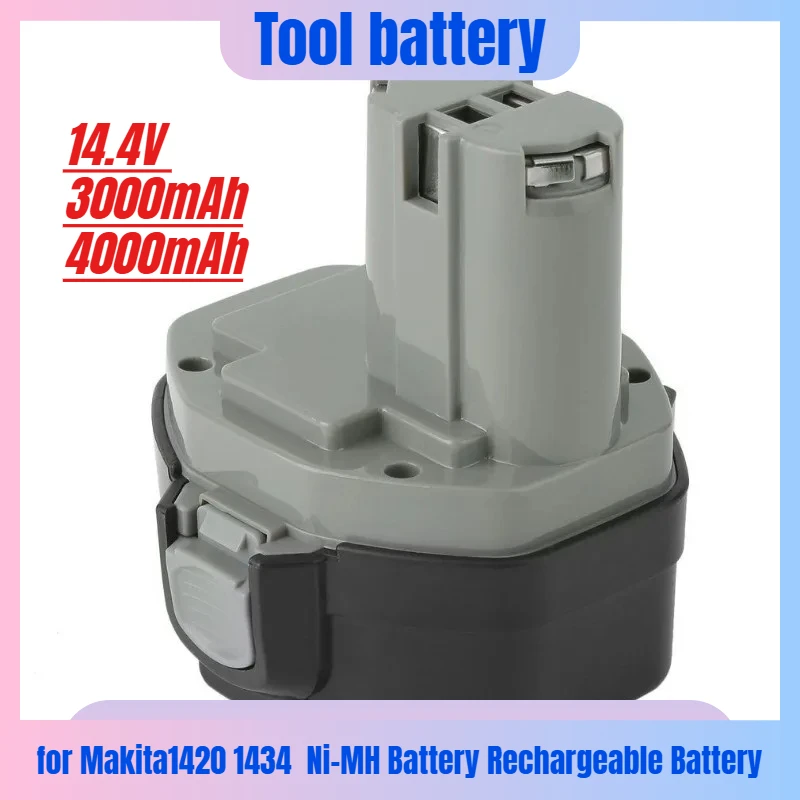 

14.4V 3000mAh/4000mAh for Makita1420 1434 Ni-MH Battery Rechargeable Battery Pack