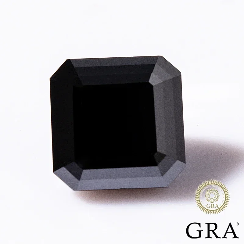 MOJY D VVS1 Color Loose Moissanite Stone Asscher Cut 0.5~7.0ct Gemstones for Diamond Ring with GRA Certificate Precious Gems