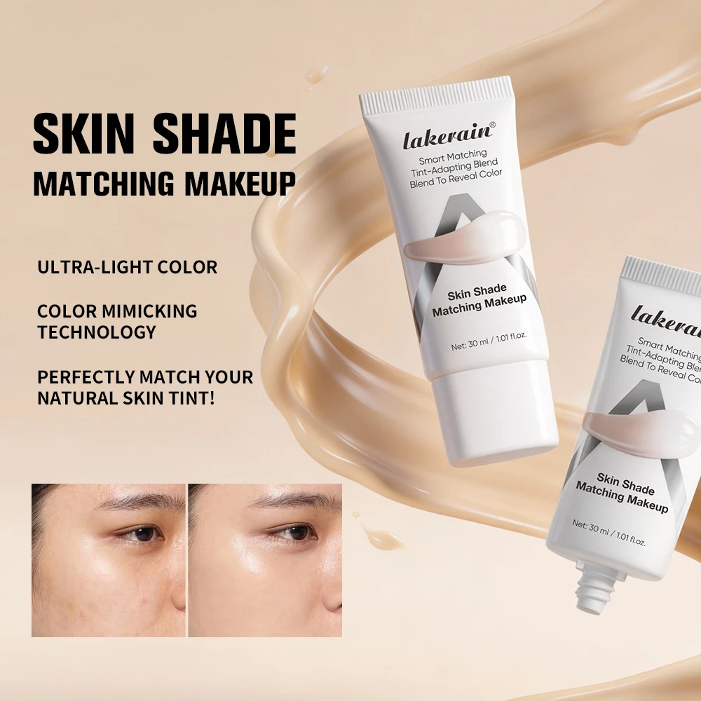 Lakerain Brightening & Moisturizing Color-changing Foundation Corrects Skin Lightweight Excellent Coverage Liquid Foundation