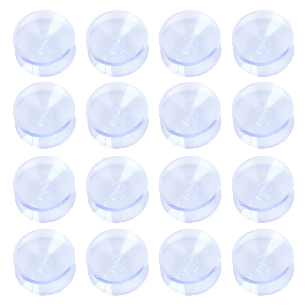 

30 Pcs Clear Suction Cup for Glass Table Spacer Double Side Sided Sucker Cups Protector
