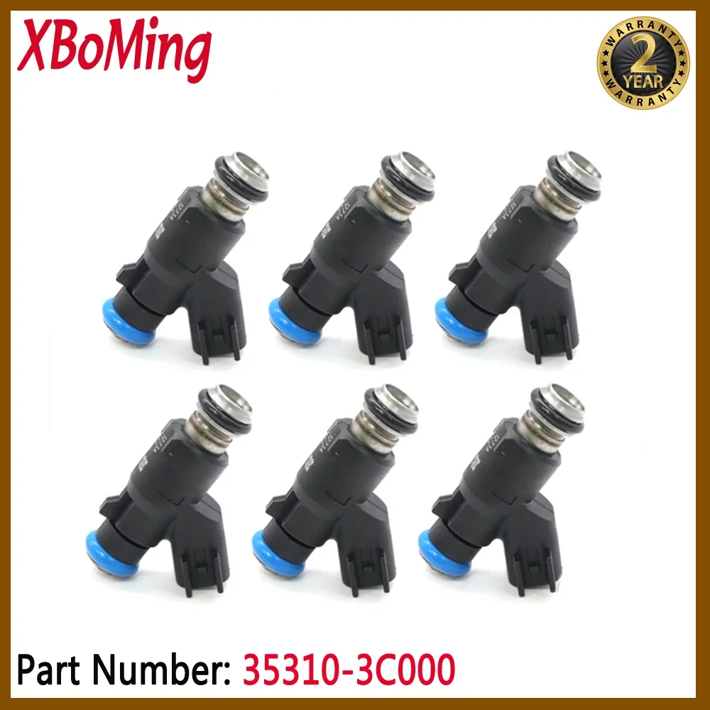 6pcs/lot 35310-3C000 353103C000 Car Fuel Injector Nozzle FOR HYUNDAI SANTA FE SONATA  XG350 KIA AMANTI OPTIMA SEDONA SORENTO