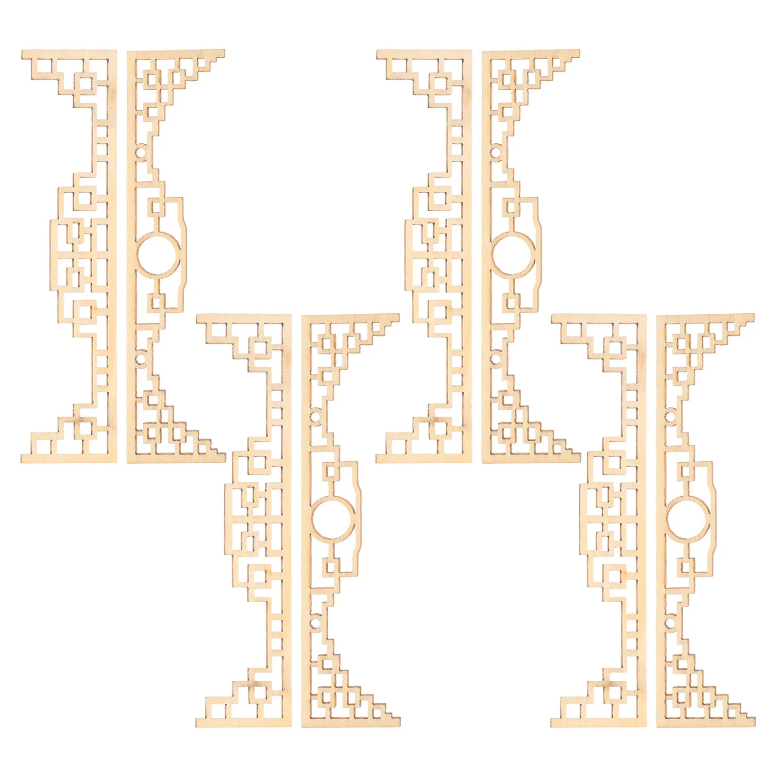 

8 шт. миниатюрных китайских архитектурных ширм, миниатюрные деревянные двери, винтажные подвесные украшения, декоративные элементы для песочницы, DIY микрореквизит