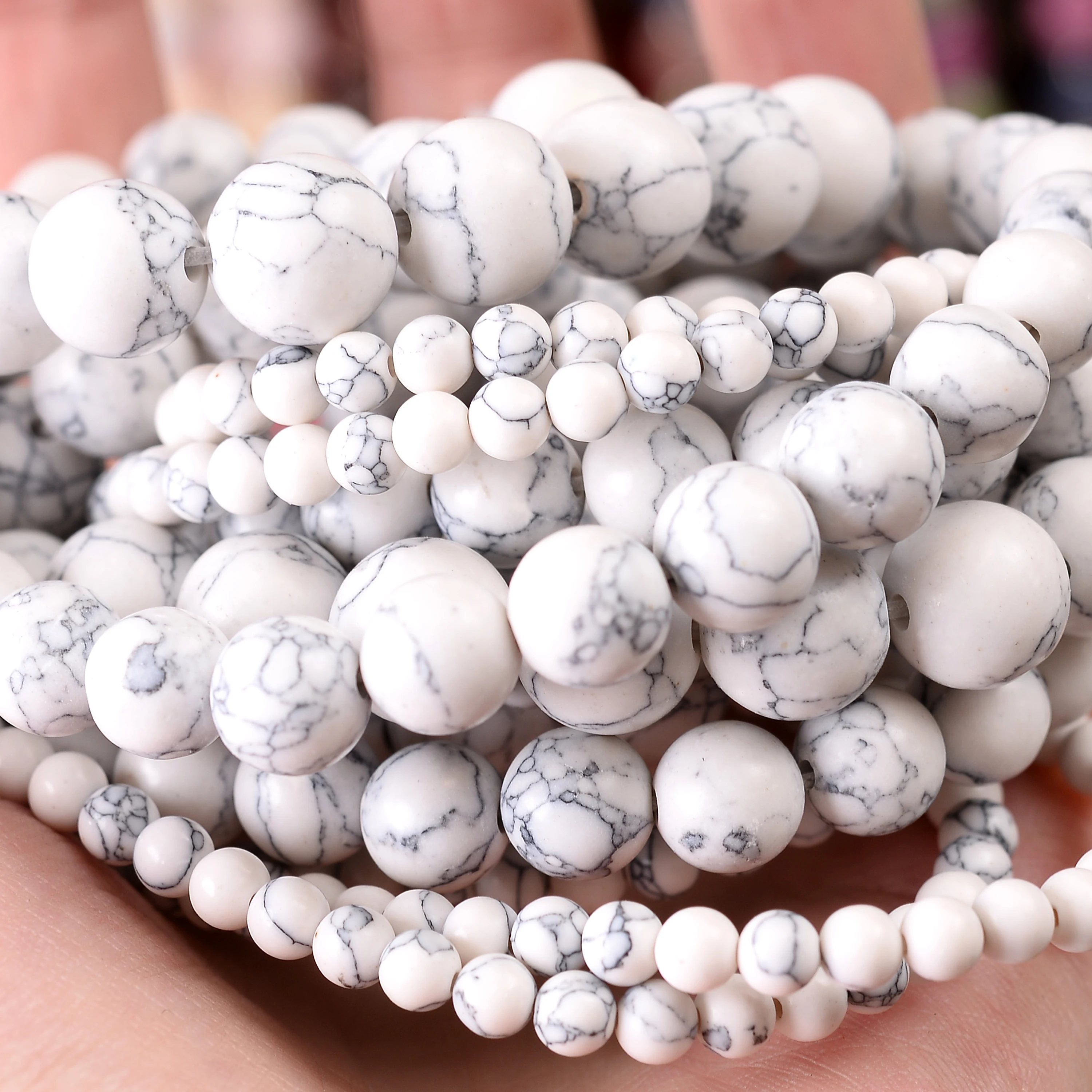 Natuursteen Kralen Lava Jaspers Tijgeroog Quartz Agaat Ronde Losse Kralen voor Sieraden Maken DIY Armband Accessoires 4-12MM