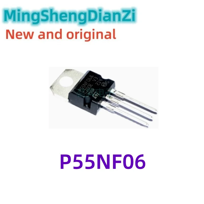 5PCS Brand new P55NF06 P55NF06L STP55NF06 50A60V FET TO-220