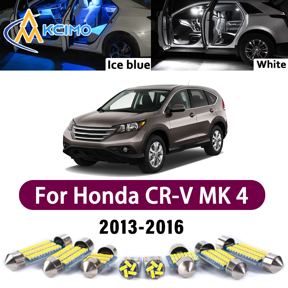 

Error Free LED Interior Light Kit for Honda CR-V MK 4 2013-2016 Premium Bright Dome Trunk Mirror Reading Lamps Canbus
