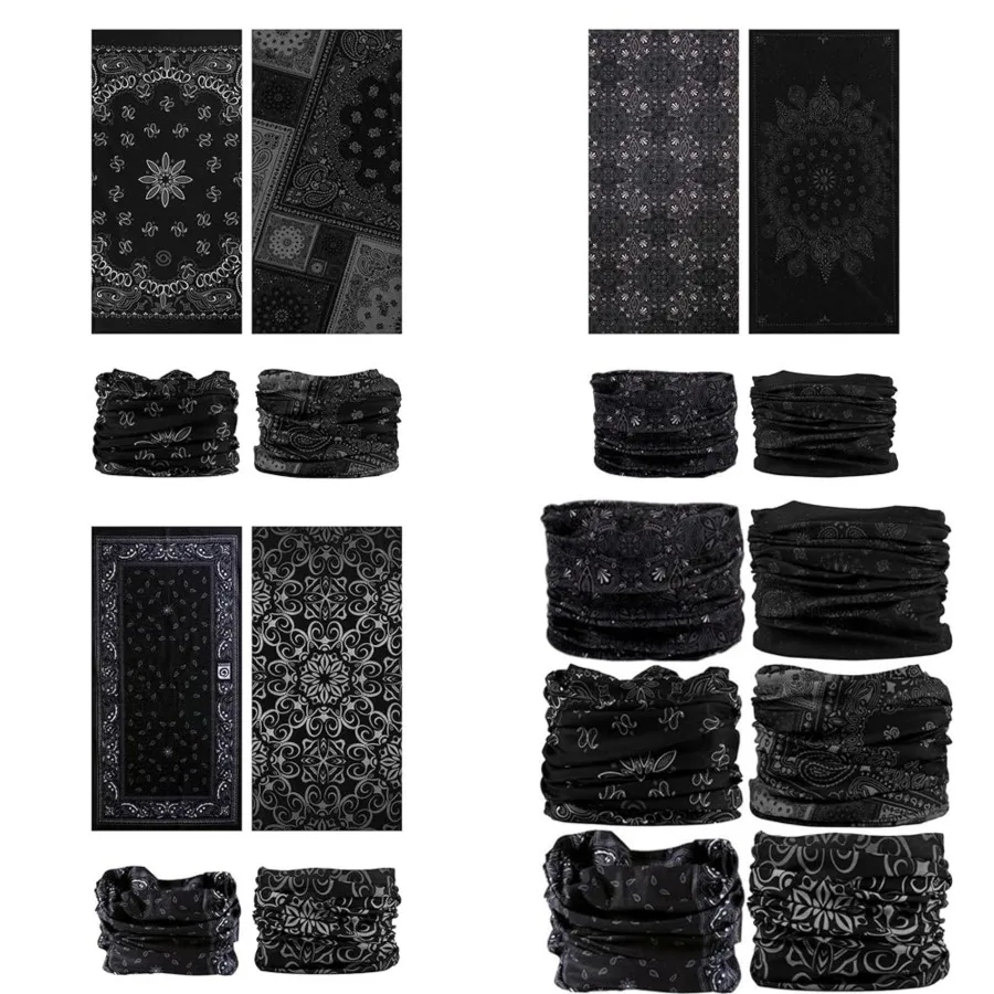 

Head Wrap Headwear Headband Bandana Face Mask magic scarf for men & women, 6pcs. Cool