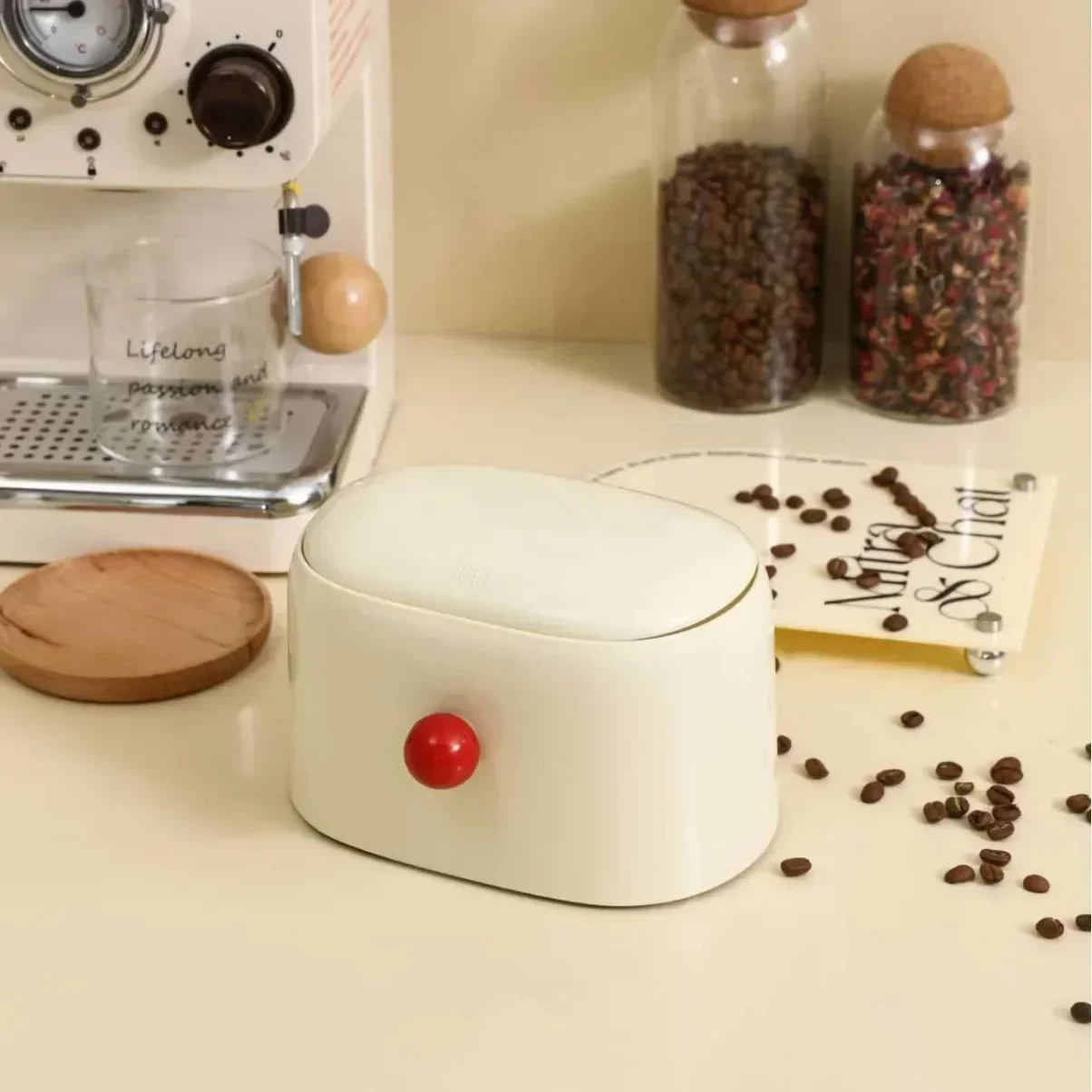 

Home Office Garbage Storage Bucket Trash Can Trash Bin Durable Storage Bucket Can Automatic Pop-up Lid for Dressing Tables