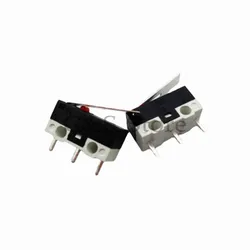 10 pezzi Finecorsa Interruttore a pulsante 1A /2A 125V AC Interruttore del mouse Microinterruttore a 3 pin