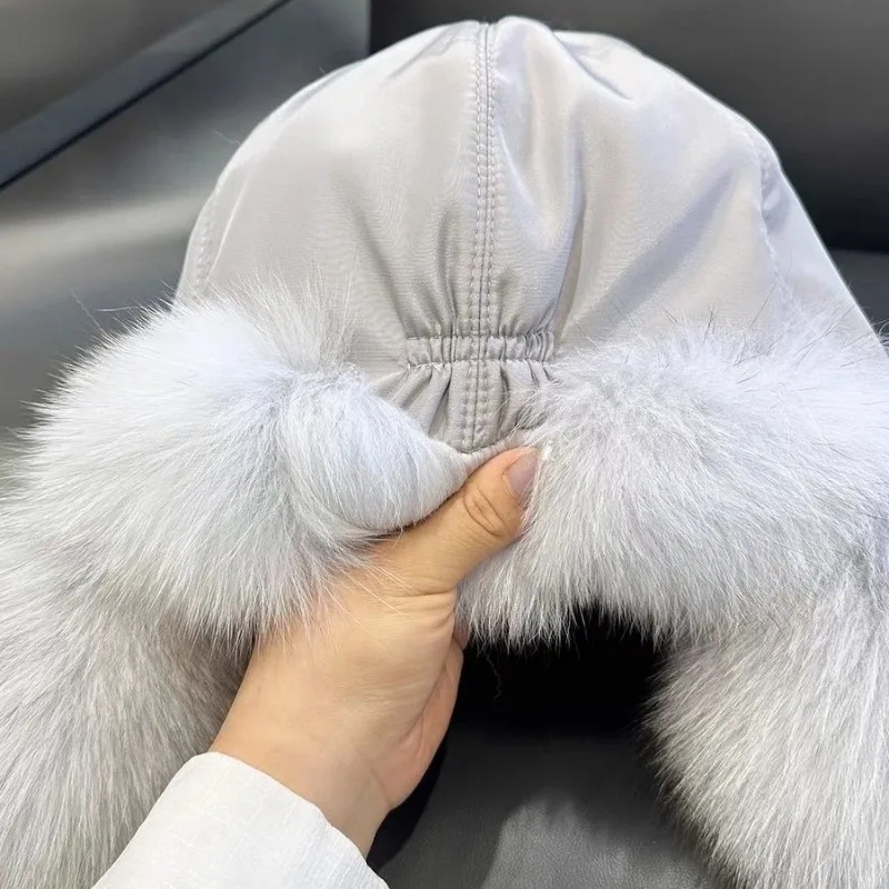 أنيقة فو الفراء في الهواء الطلق مقاوم للماء الصياد قبعة أفخم الترا لينة Ushanka طيار قبعة دافئة مريحة الشتاء قبعة مع بوم بوم الأذن اللوحات
