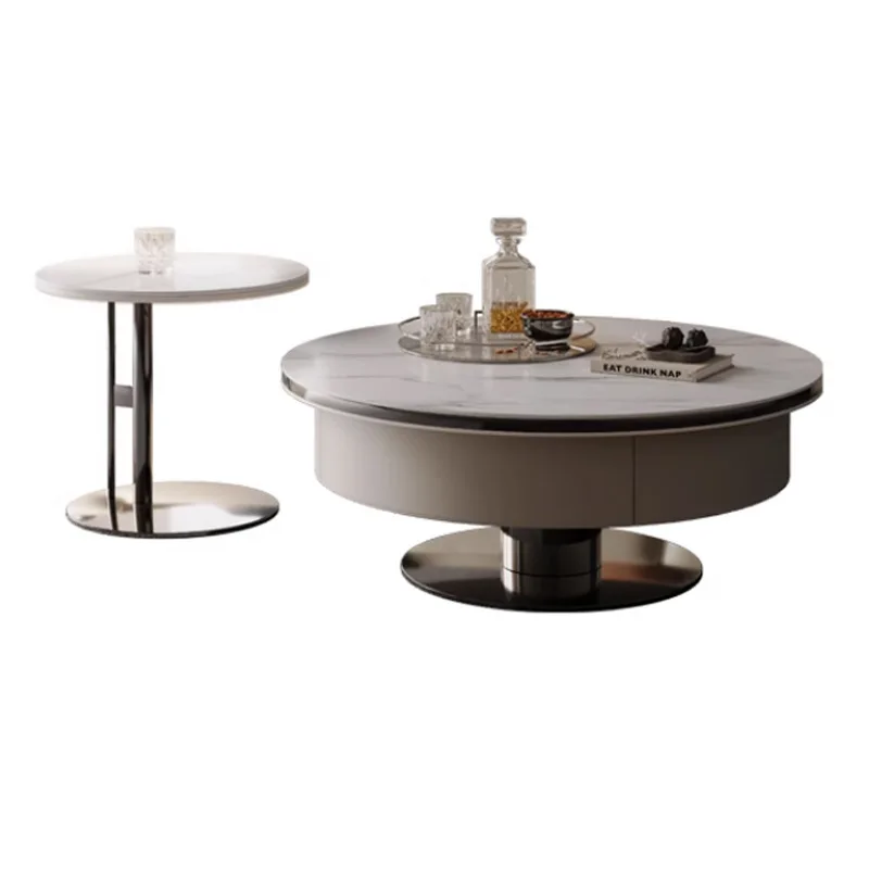 

Italian minimalist rock slab coffee table living room 2024 new simple modern small apartment home light luxury high-end