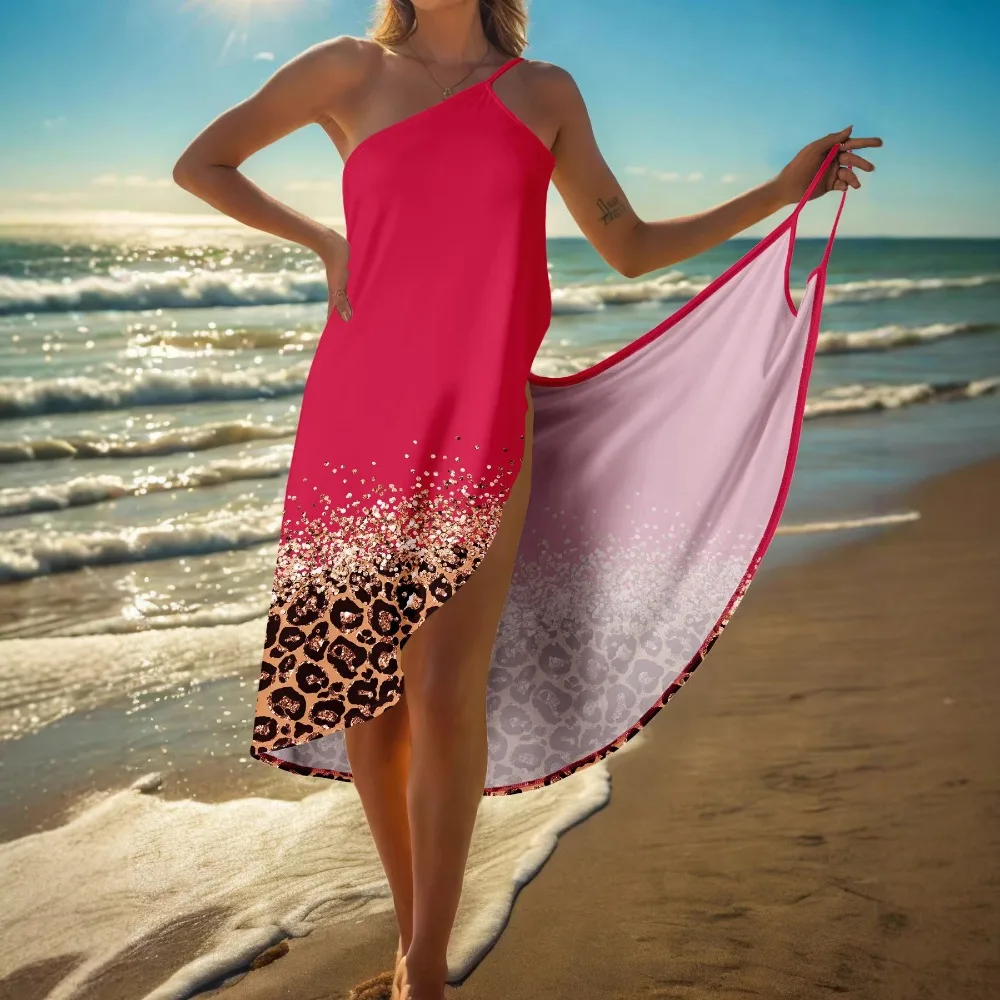 Europe and The United States 2026 New Portable Sexy Beach Skirt Quick-drying Non-sand Skirt 13 Colors 5 Yards Suspender Dress