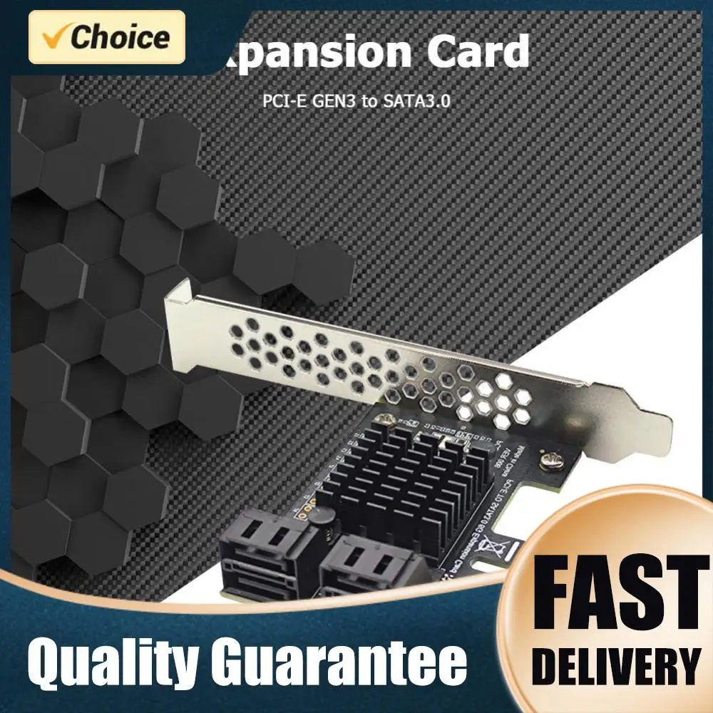 

4 Port Computer Card Connectors SATA III PCIe Card 6Gbps SATA 3.0 to PCI-e 1X Adapter/USB 3.0 PCIE Riser Expansion Card