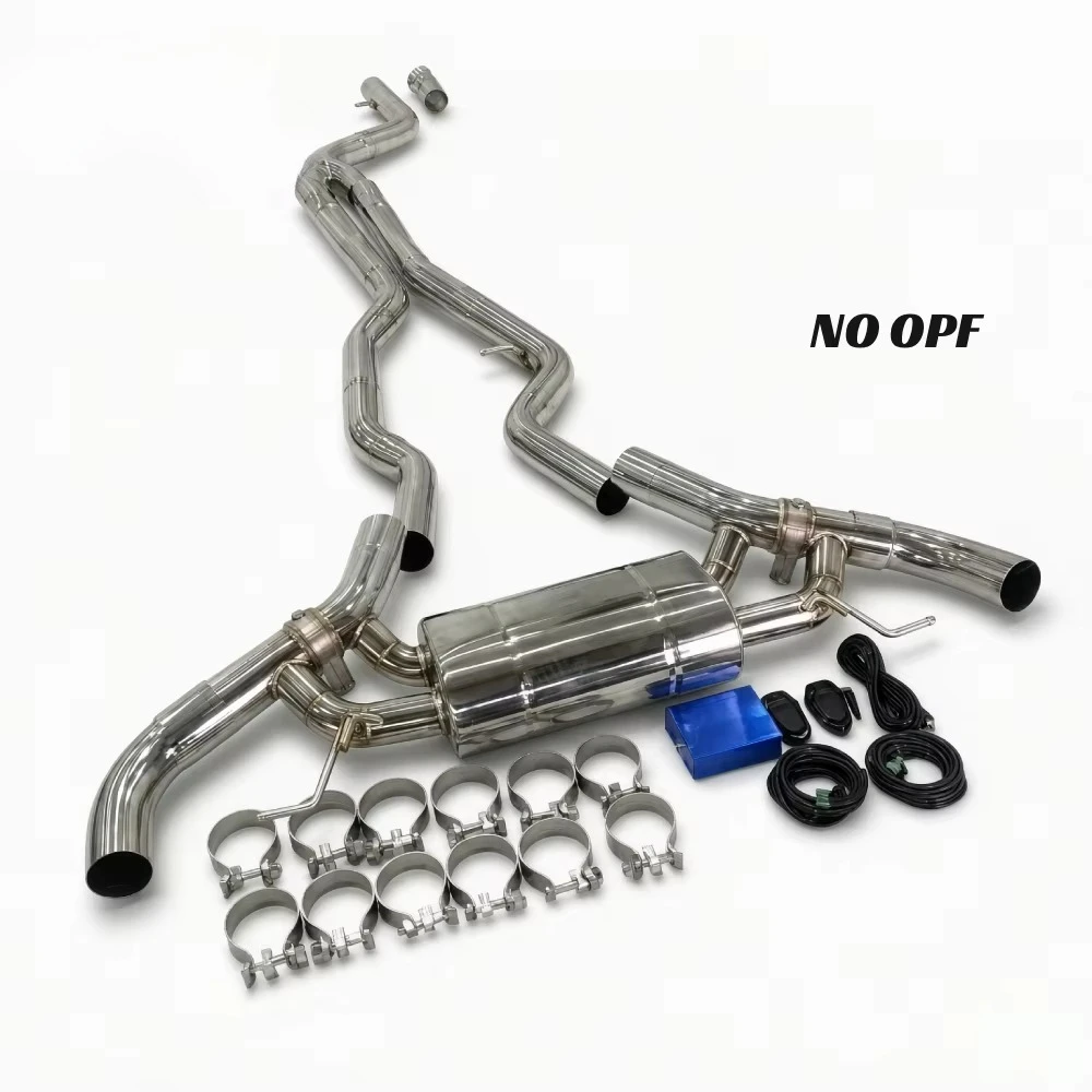 1.5mm Thick 304 Stainless Steel Car Exhaust Catback System for BMW M240i G42 3.0 2022+ Rear Exhaust Pipe Kit