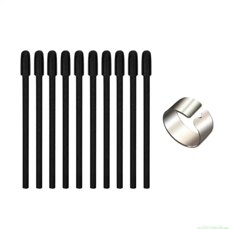 

T8WC Drawing Tablet Pen Tips Plastic Pen Refills With Clip For Pen 3 PTK470 PTK670