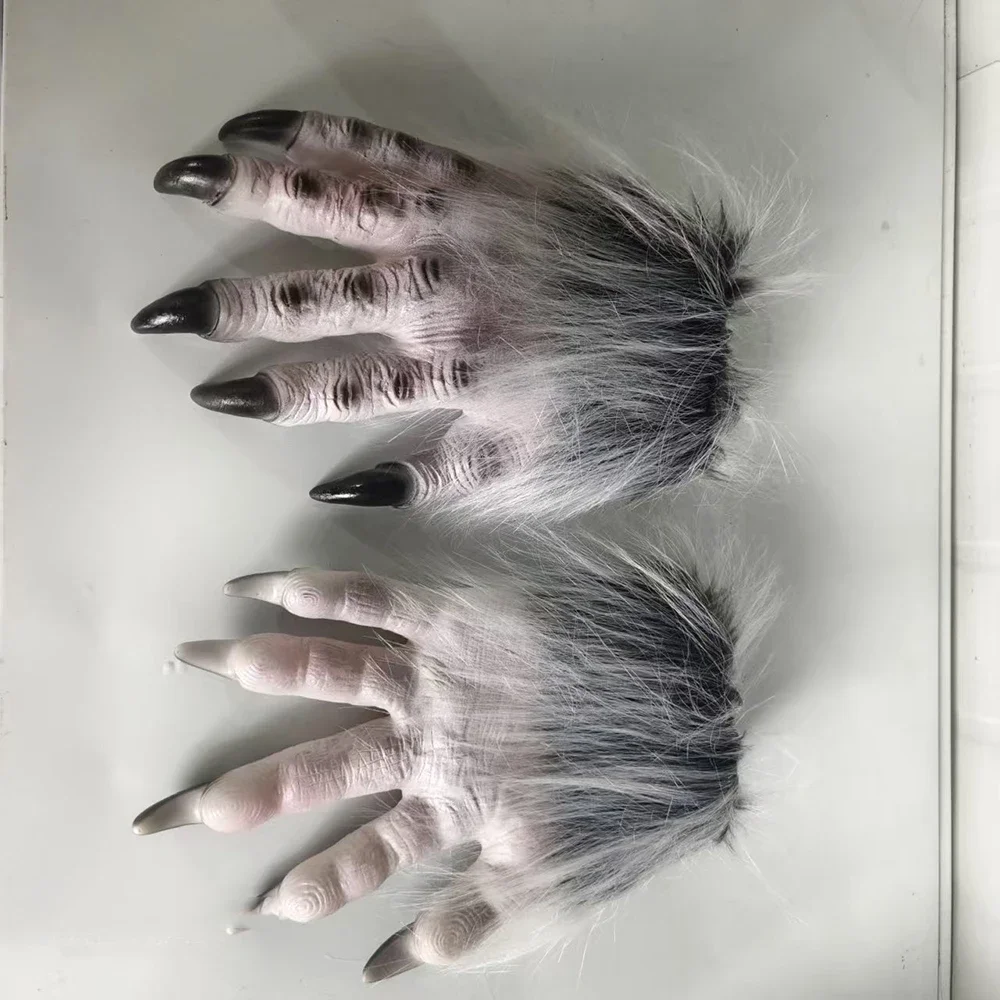 Déguisement Loup-Garou Peluche – Tête, Griffes et Pieds – photo 9