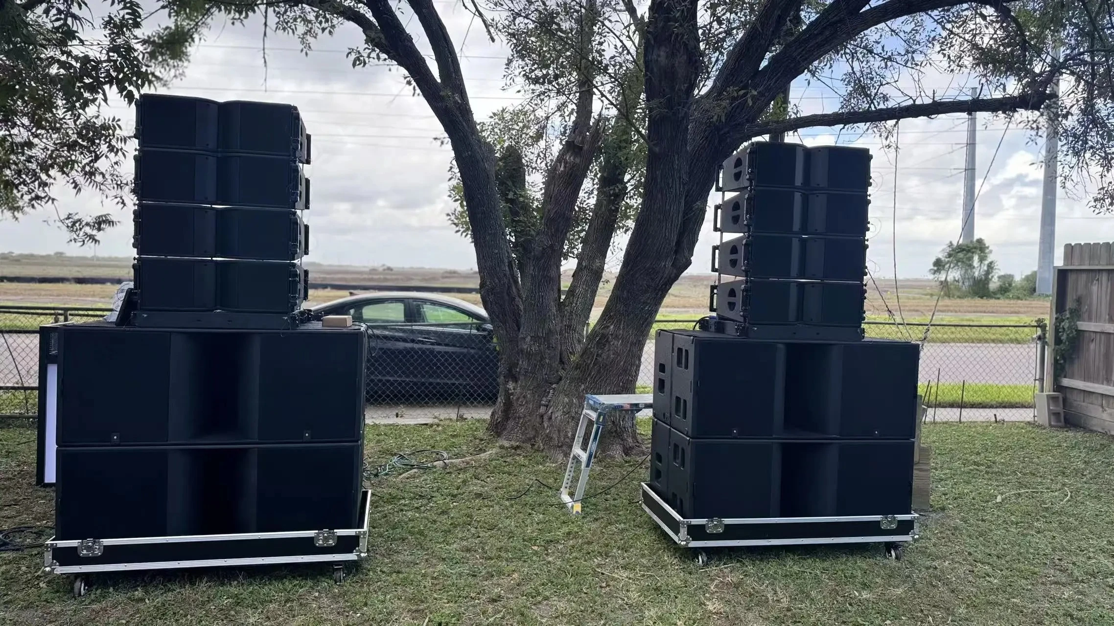 K10 Dual 10 Inch Powered Passive Line Array Speakers Professional Audio Active Sound System Outdoor Speakers For Stage