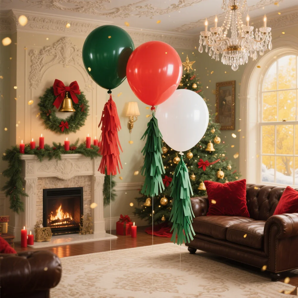 

1/2/5/10pcs Giant Balloons Thickened Latex Helium Balloon Dark Green Red White Large Ballons Indoor Party Christmas Decoration