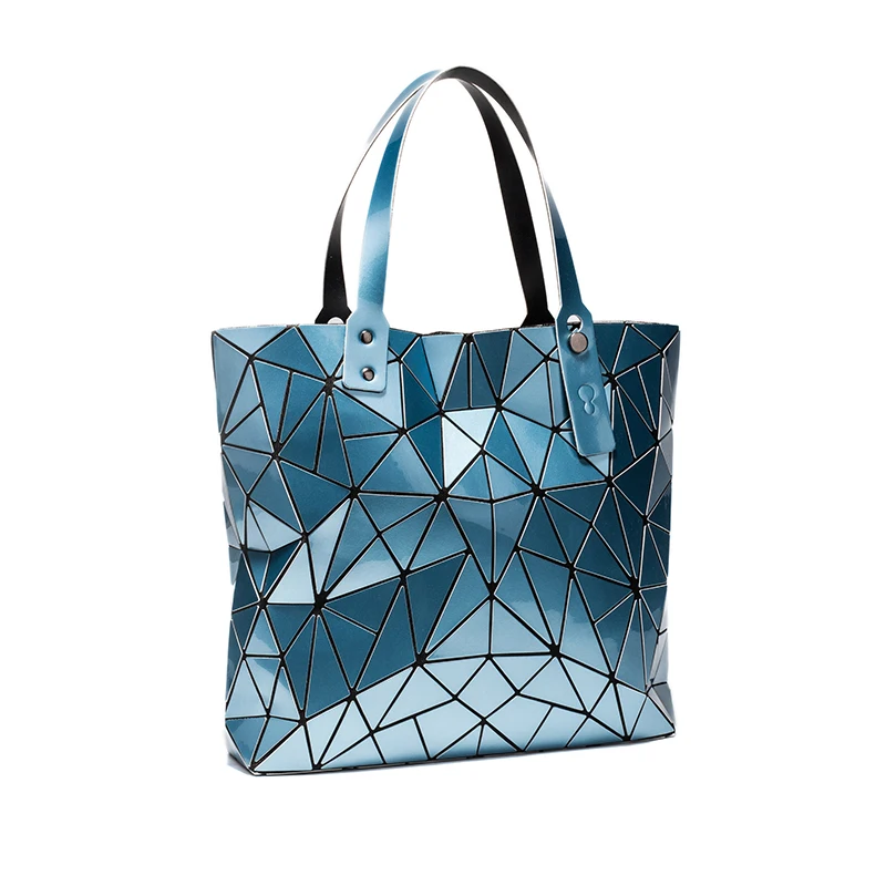 new luxury handbags women bags designer Beach Large tote Hologram Shoulder Bag sac a main Geometric bag bolsa feminina Silver