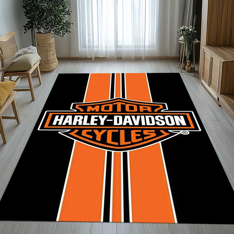 Tapis antidérapant rétro H-Harleys Racing Moto pour salon, tapis doux pour chambre à coucher, salle de jeux pour enfants, canapé, décoration intérieure, paillasson, cadeau