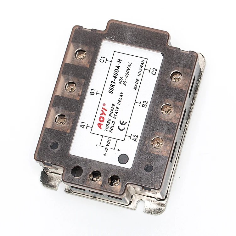 

SSR3-40AA Control 40a 80-250v 380v Dc To Ac Three Phase Solid State Relay Ssr for Cnc Machine