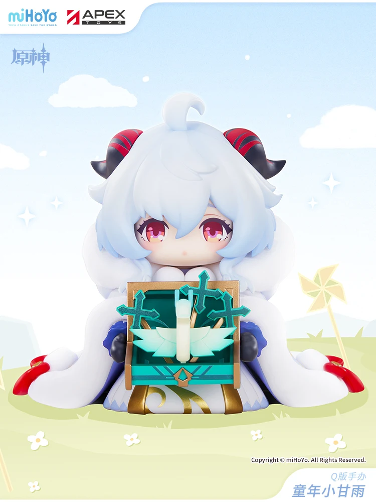 

Genuine Genshin Impac Ganyu Cosplay Anime Q version Figure Abs&Pvc Statue Model Display Garage Kit ornament Halloween Gift