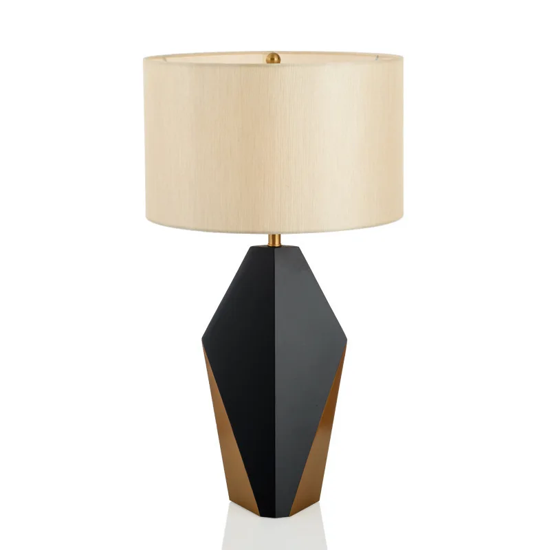 Desk lamp living room entrance study office bedroom bedside lamp fabric desk lamp y