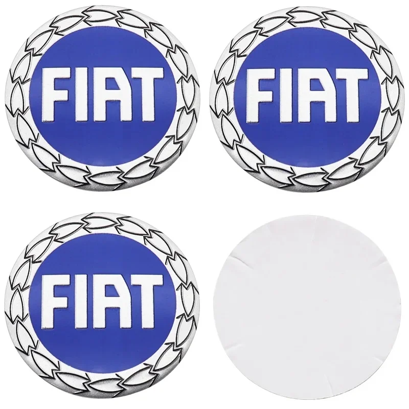 4Pcs 3D Epoxy Wheel Hub Center Cap Sticker 50mm 56mm for Fiat 500e Tipo 500 500x Panda Punto 500L Dustproof Auto Accessories view 4