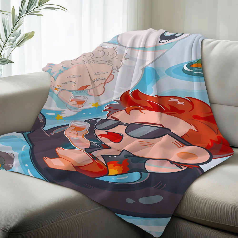 Feature Film Good O-omens Blanket Suitable For Sofas Beds Offices Cars Outdoor Travel An Ideal Gift For Friends Family