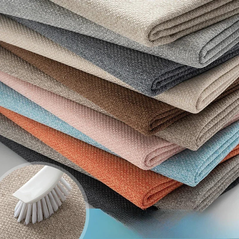 

Дышащая льняная ткань по метрам для чехла на диван, коврика, обивка скатерти, мягкая сумка для шитья изголовья