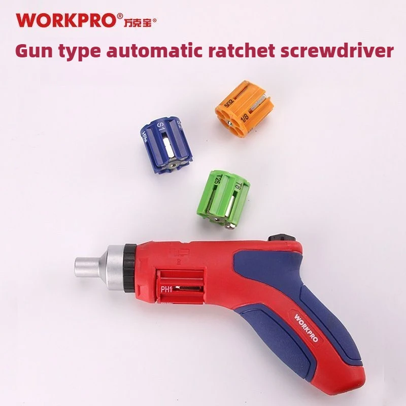 Workpro 24 in 1 Gun Type Screwdriver Set Cross Shaped Household Maintenance Tool Multifunctional Ratchet Screwdrivers Hand Tools