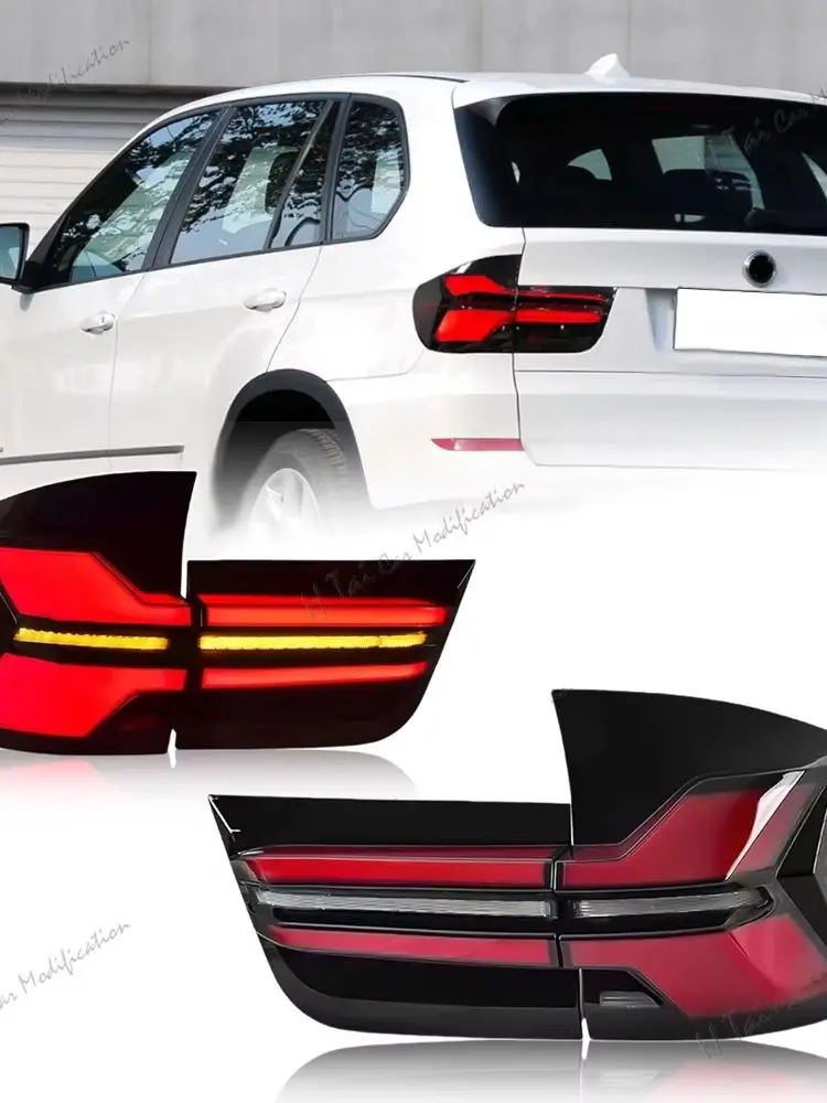 Para tylnych lamp do BMW X5 E70 2007-2013 Zespół tylnych świateł LED Światło hamowania Światło cofania Światło przeciwmgielne tylne Kierunkowskaz — 2