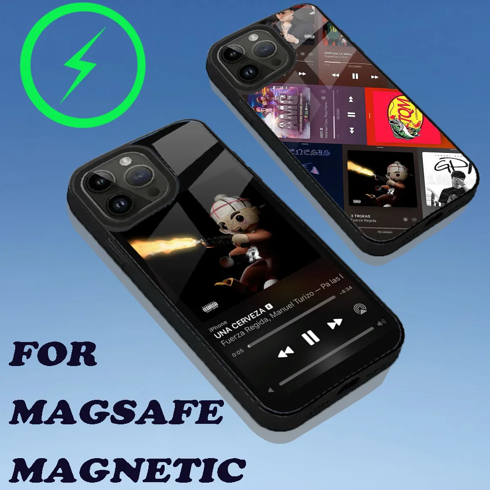 

Rapper JOP Fuerza Regida Phone Case For iPhone 16,15,14,13,12,11,Plus,Pro,Max Mini Magsafe Magnetic Wireless Charging