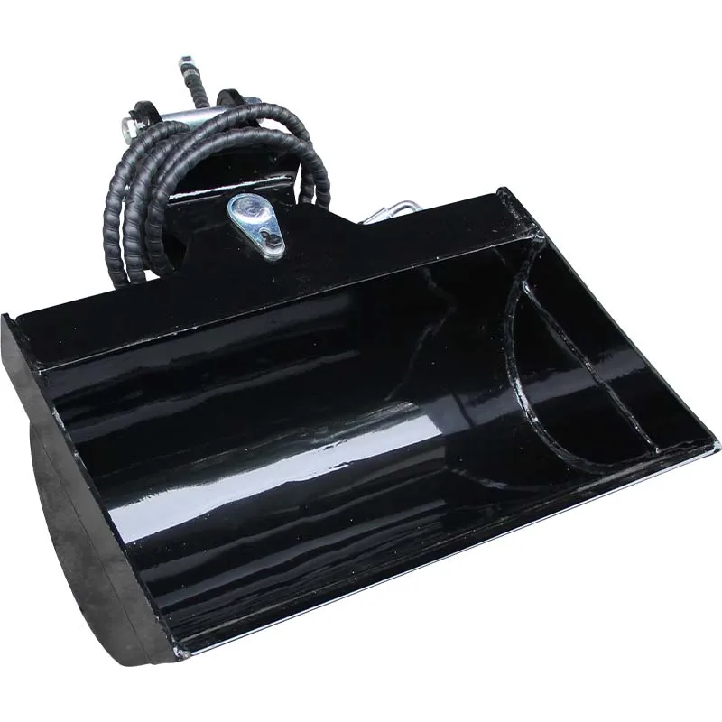 정원, 농장, 도로, 토지 조경, 건설, 정밀용 호스가 있는 1톤 미니 굴삭기용 600mm 경사 버킷 부착물