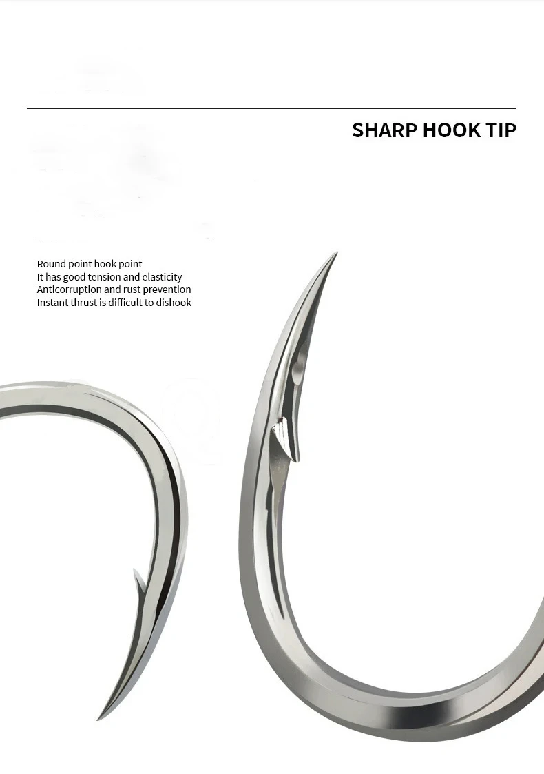 

10 Pieces/box High Quality Carbon Steel Carp Fishing Bait Sharp Fish Hook 9 Sizes Available Strengthen The Hooks Of Steel Plates