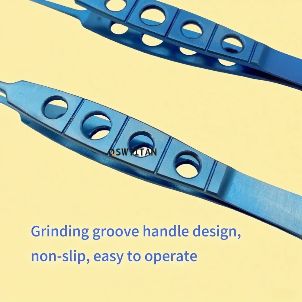 Ophthalmic Nucleus Fragment Forceps Titanium Ophthalmic Crushing Nucleus Forceps Eye Surgical Instrument