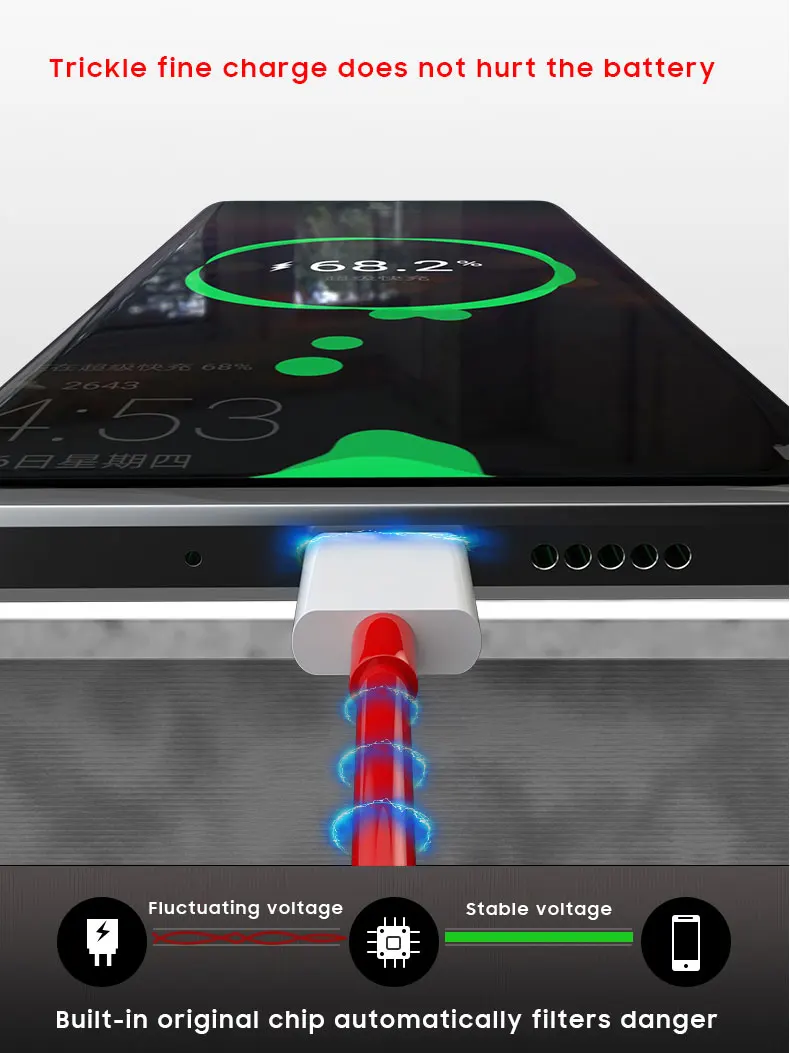 Für oneplus nord 4 ce3 12 12r 11r 10 9 ace 3 pro original 100w 80w super vooc warp ladung usb typ c kabel 8a schnell ladekabel – Detail 12