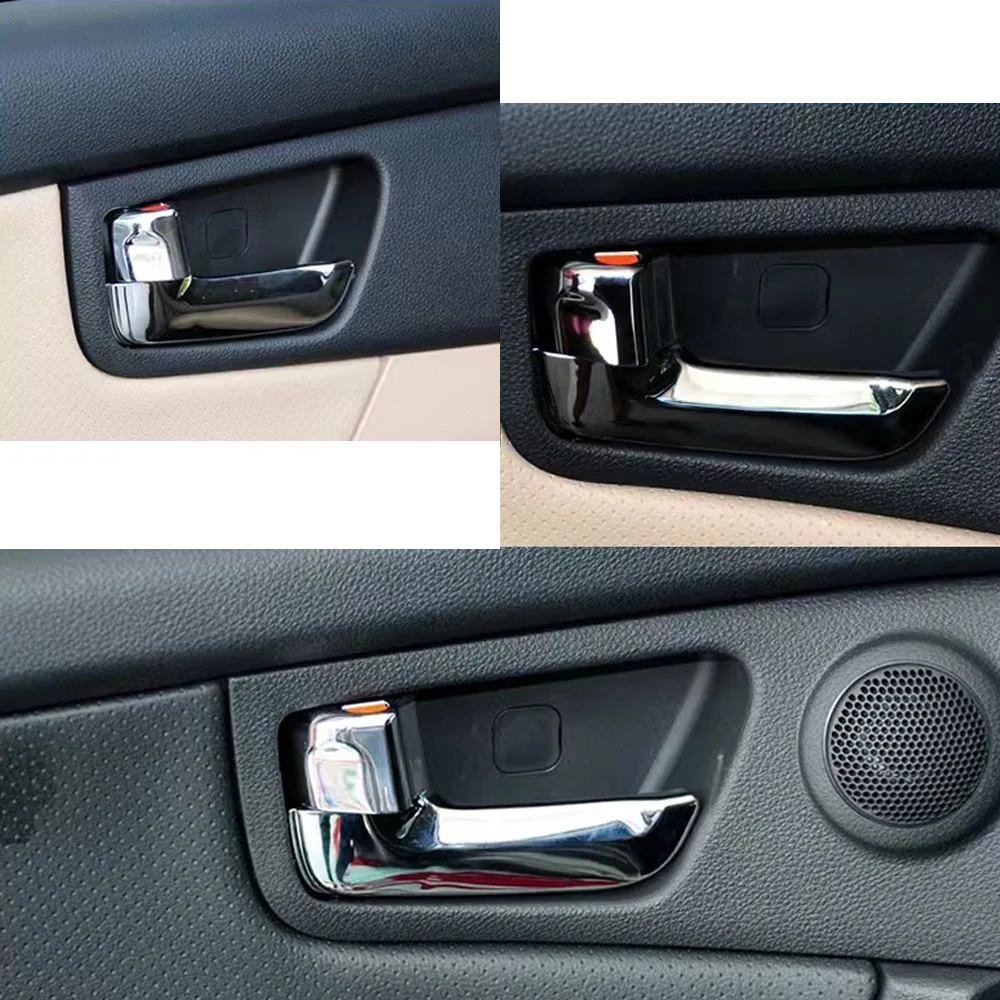 Car Interior Door Handle Chrome Front Rear Left Right Inside Inner Handles For Kia Sportage 2005 2006 2007 2008 2009 2010