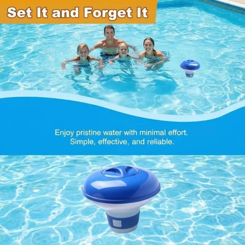 5-Zoll-Schwimmender Pool-Chlorspender mit Einstellbarem Durchfluss, Belüftungsöffnungen und Auslaufsicherem Deckel für Gewerbliche und Private Pools und Spas – Detail 6