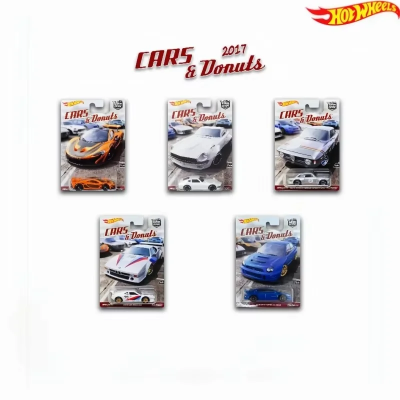 

New Hot Genuine 2017 Hot Wheels Cars&Donut Series Collectible High Quality Alloy Car Model Toy Decoration Children Festvialgift