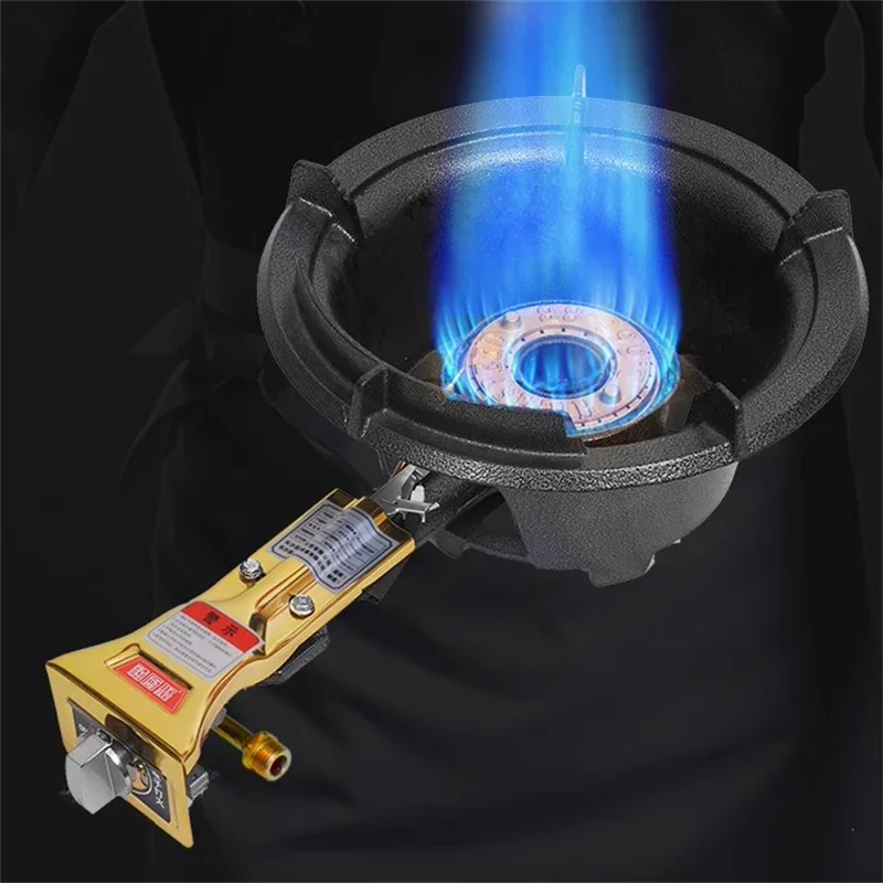 High Pressure Wok Burner Gas Stoves Commercial Energy Saving Fierce Fire Stove Home Kitchen Gas Cooker Liquefied Gas Cooktops