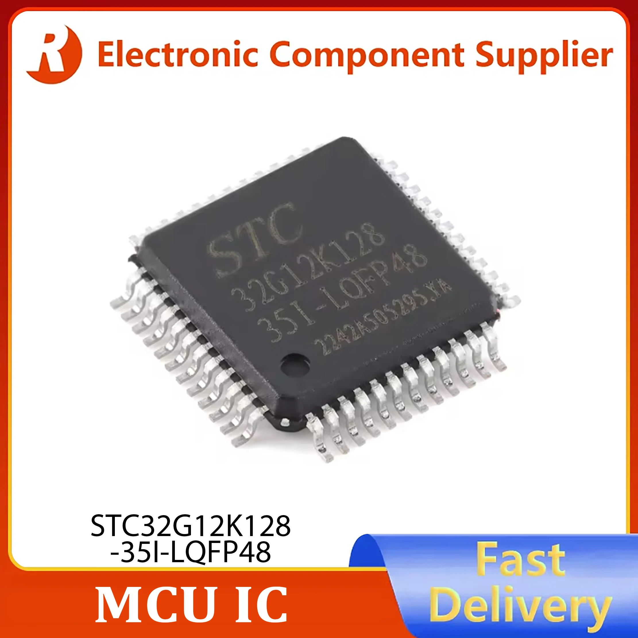 5PCS Original genuine STC32G12K128-35I-LQFP-48(7x7) 32-bit 8051 core microcontroller chip in stock