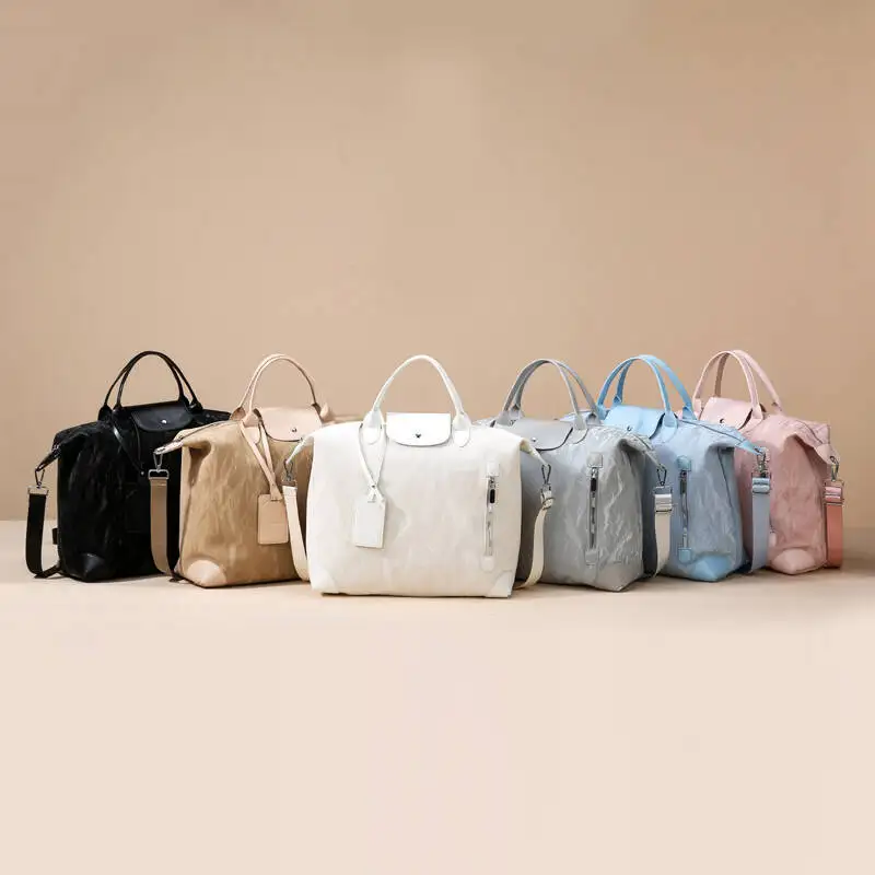 

Premier New Fashion Textured Large Capacity Tote Bag Stylish Casual Shoulder Crossbody Bag Multifunctional Travel Gym Bag