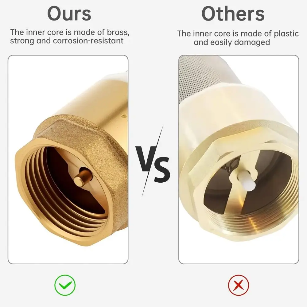 Durable Brass Material Foot Valve With Filter 1/2