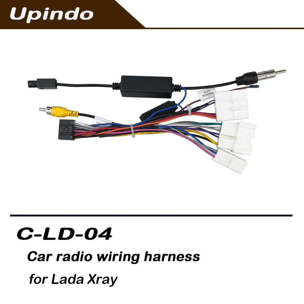 For LADA XRAY Car Android Radio Wiring Harness 16-Pin Stereo Adapter Connector Cable for Aftermarket Head Unit Installation Kit
