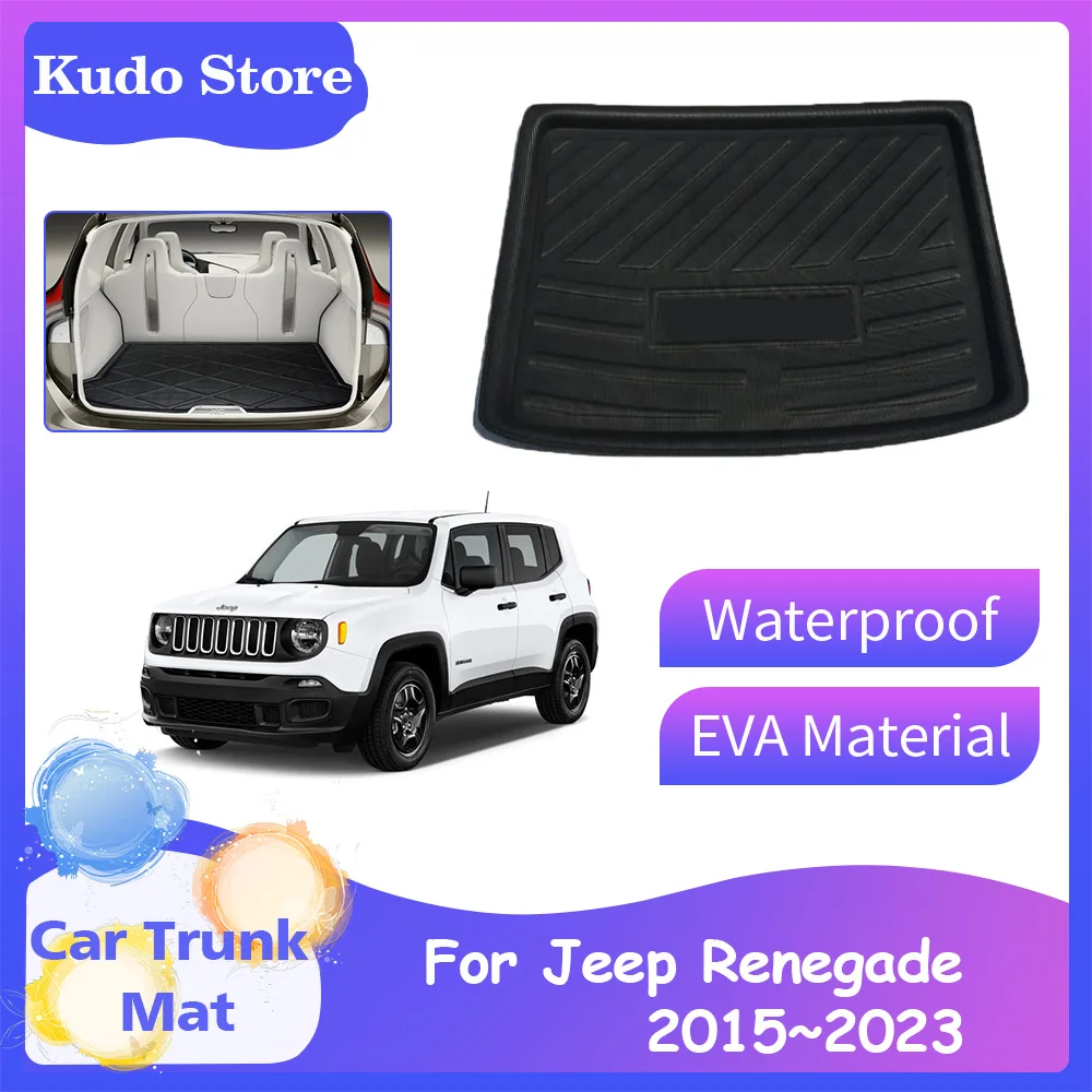 

Car Trunk Mat for Jeep Renegade 2015~2023 Rear Cargo Luggage Liner Boot Liner Covers Tray Pads Floor Storage Interior Accessorie