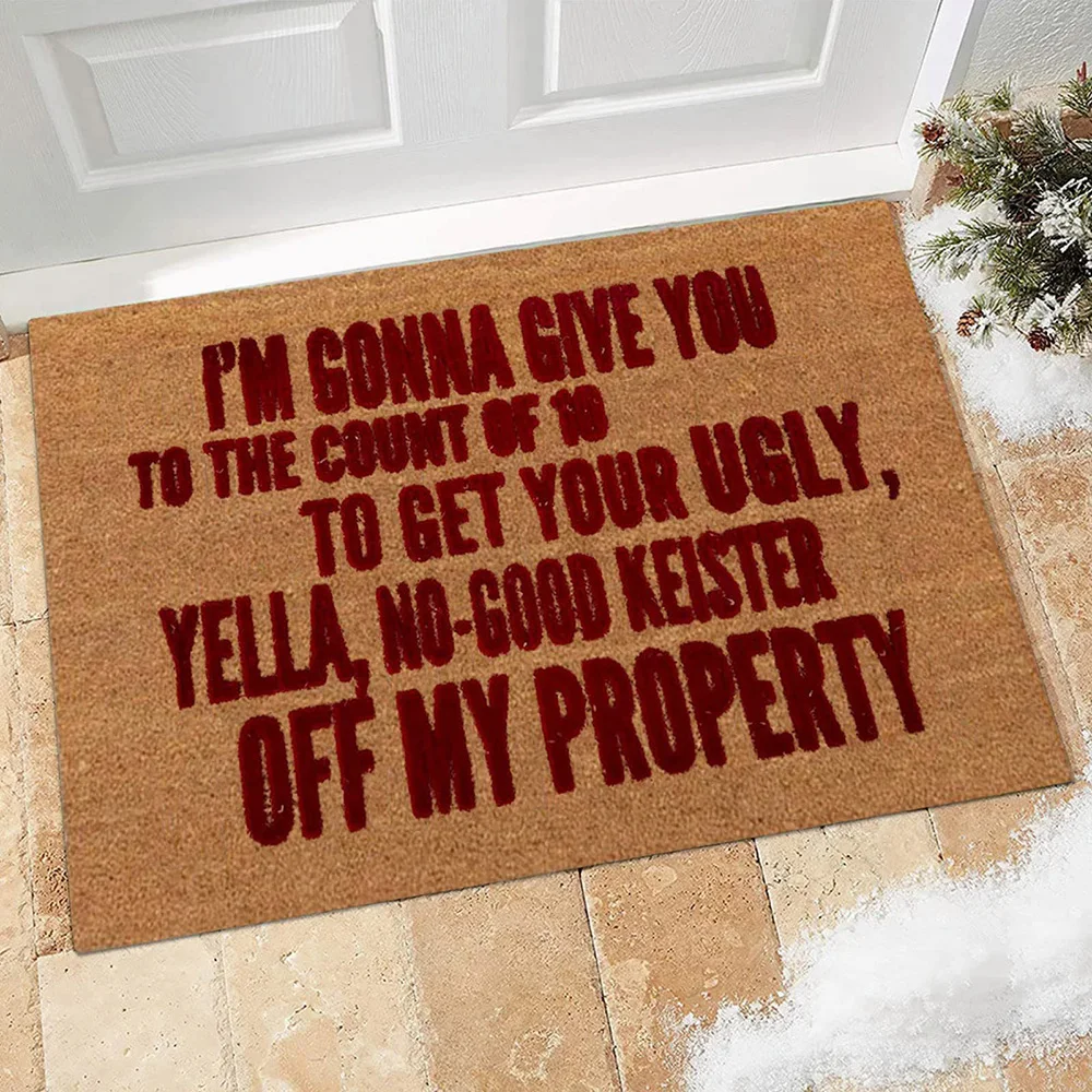 Christmas Style Creative Doormat Perfect Size Pattern for Most Scenes for Home Kitchen Dining Room Supplies