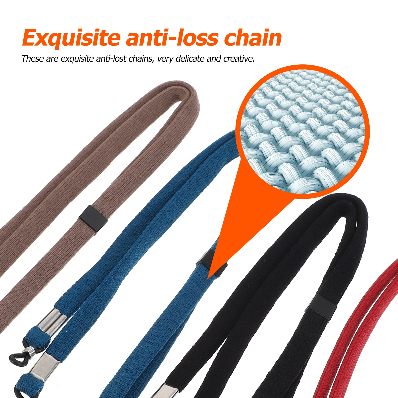 

4 PCS Glasses Rope Athletic Strap Portable Eyeglasses Cord Band Adjustable Elastic Eyewear Non-slip Sunglasses