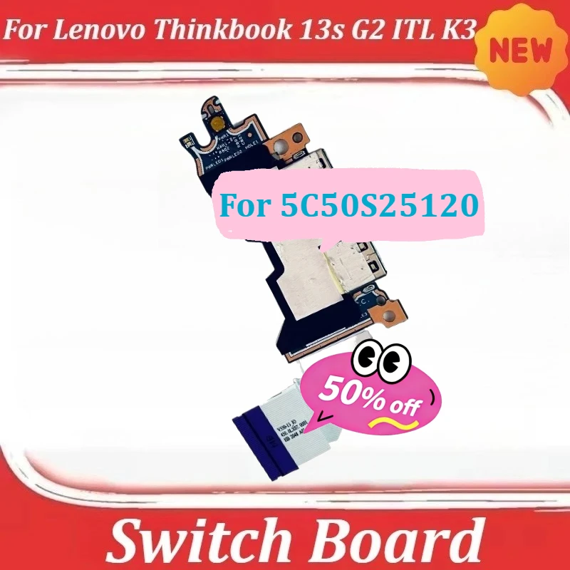 

USB Switch Board For Lenovo Thinkbook 13s G2 ITL K3 5C50S25120